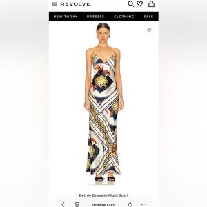 Ronny Kobo Bethie Dress in Multi Scarf (damages pictured)